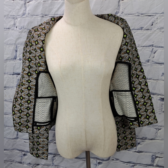 Guess by Marciano Women's Blazer Coat Jacket Asymmetrical Zip Cotton Linen 2 US - Picture 10 of 15